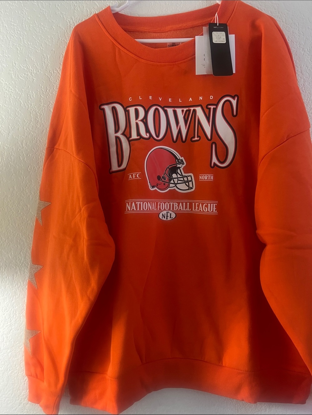 Cleveland Browns Orange Crewneck Sweatshirt